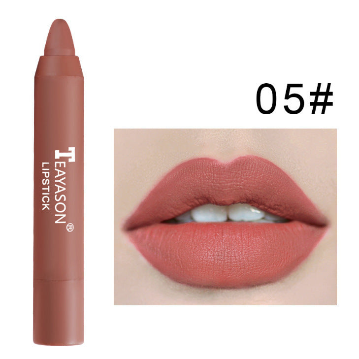 3 Packs Of Matte Lipstick Matte Velvet Lipstick Pen Bean Paste Milk Tea Color Lipstick Crayons Lipstick Students