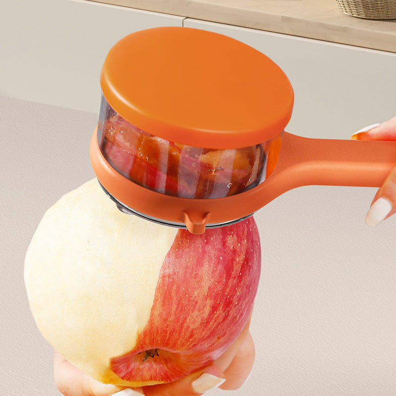 Kitchen Multi-Functional Peeler With Bucket Storage Scratcher Fruit