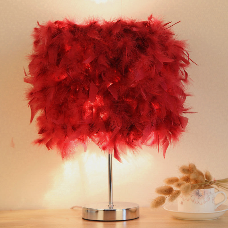 Feather bedroom cute night light