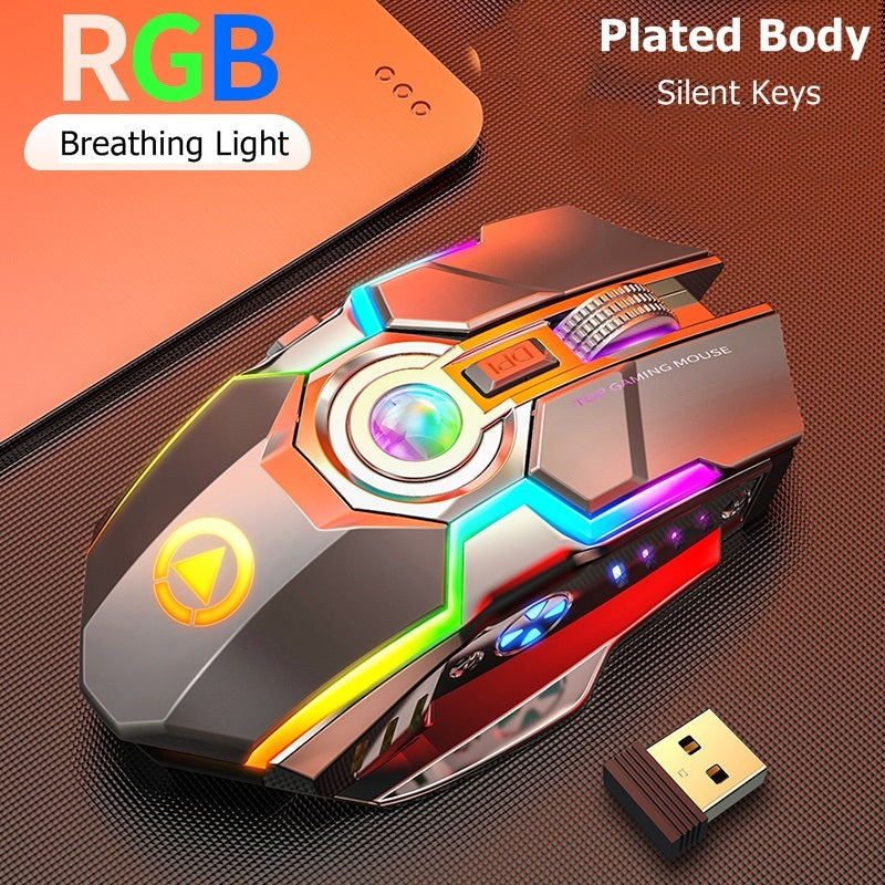 Wireless Gaming RGB Rechargeable Mute Button