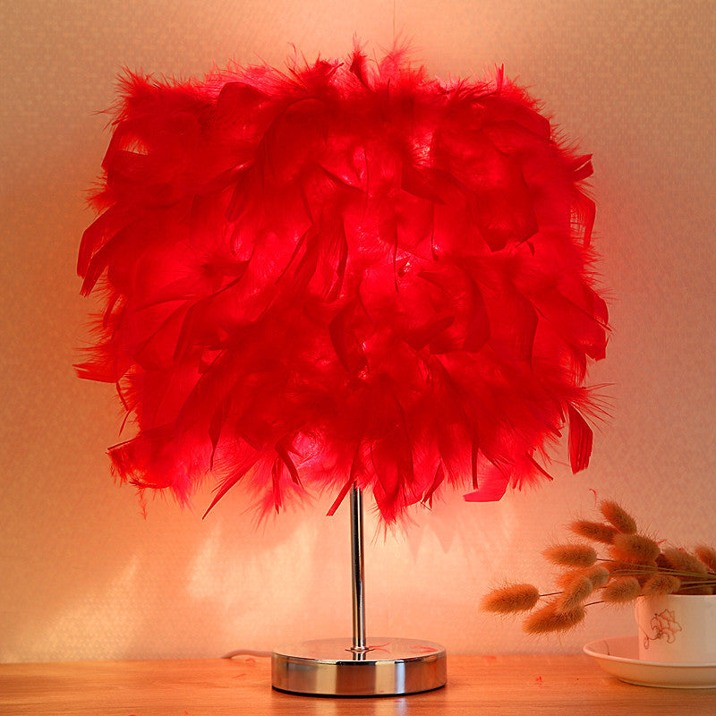 Feather bedroom cute night light