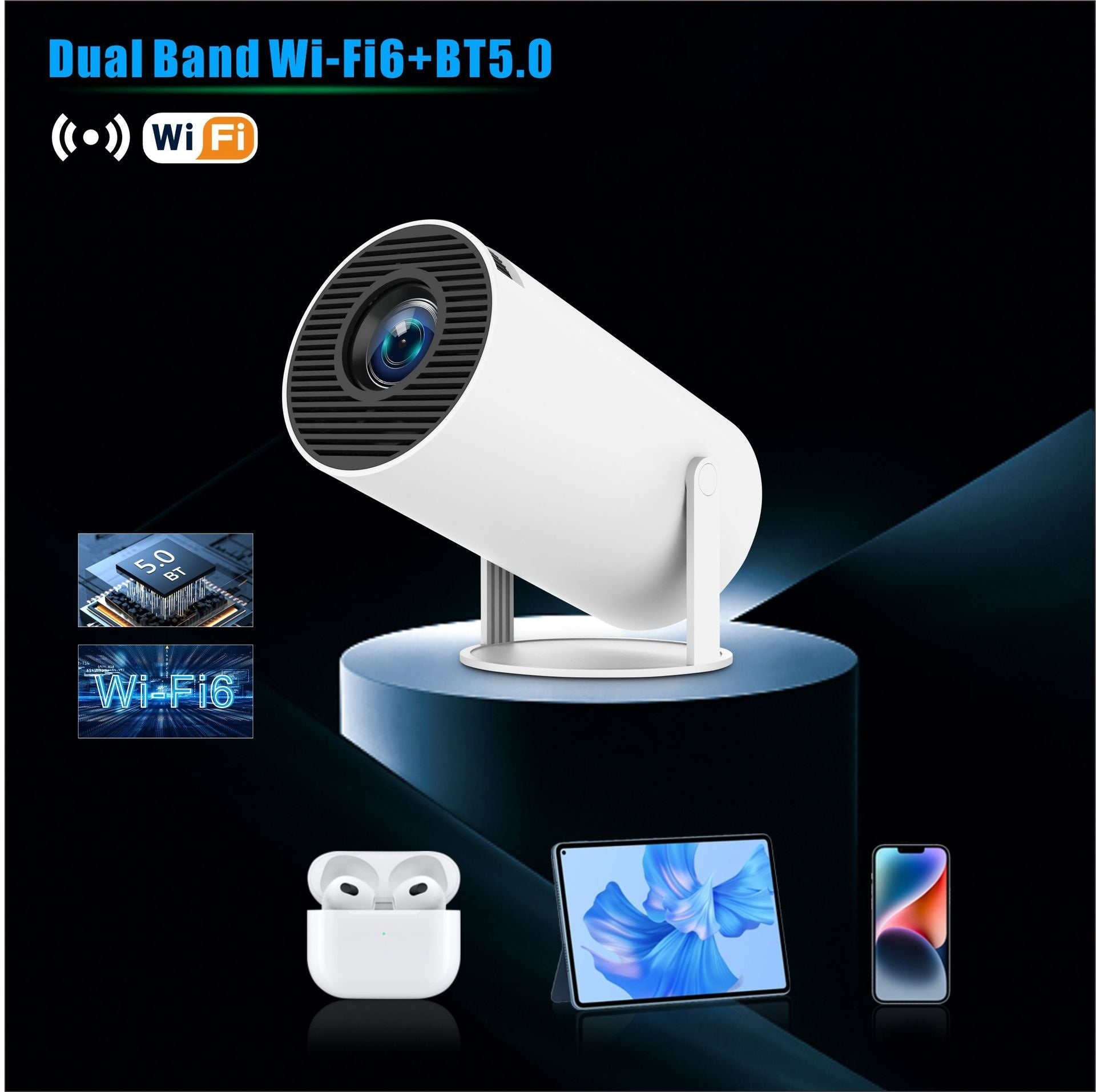 HY300 Pro Projector Home Theater Entertainment Portable