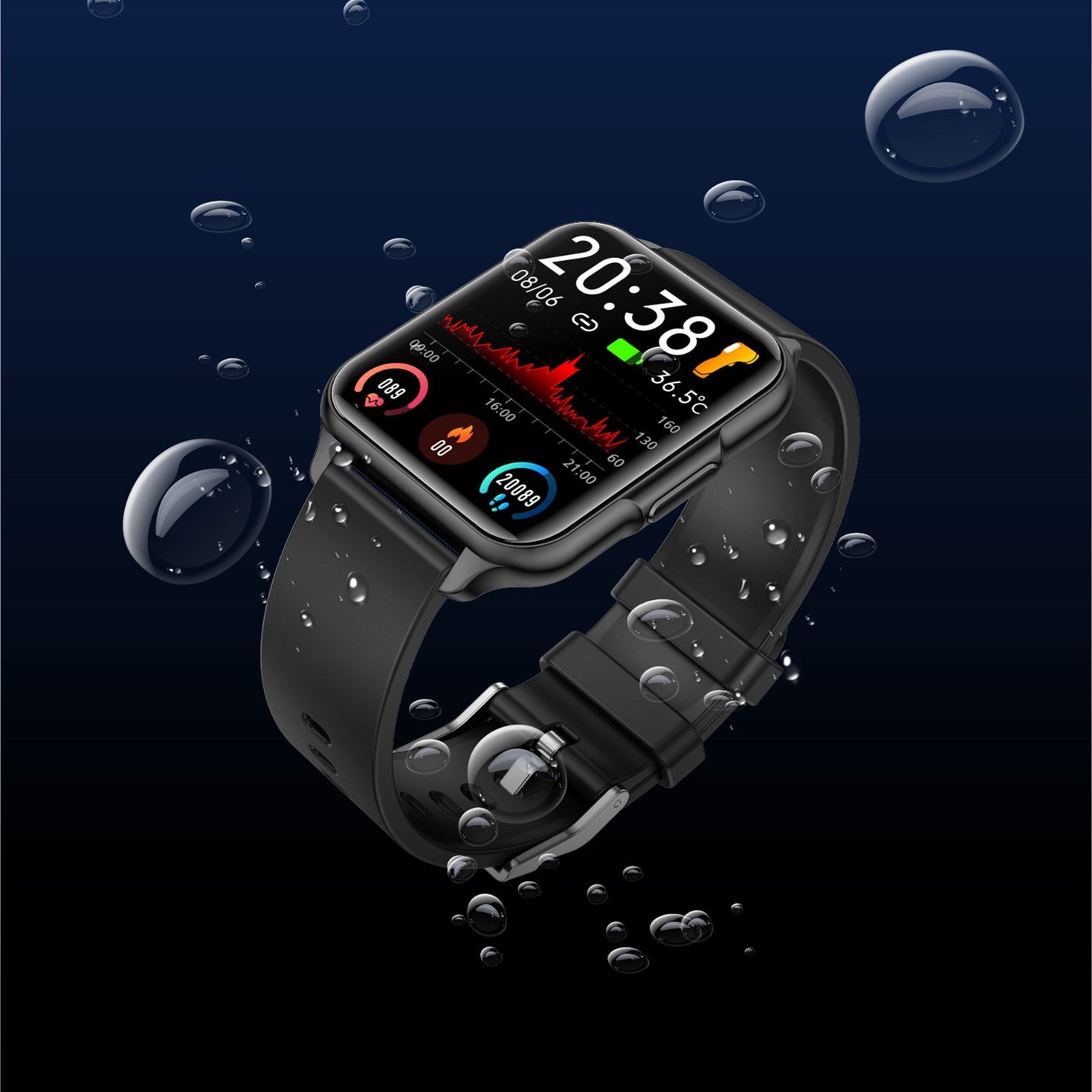 Body Temperature Heart Rate Waterproof Sports