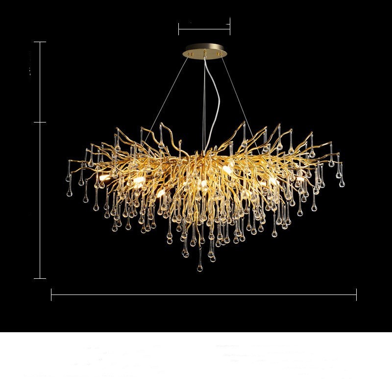 Postmodern Light Luxury Chandelier Water