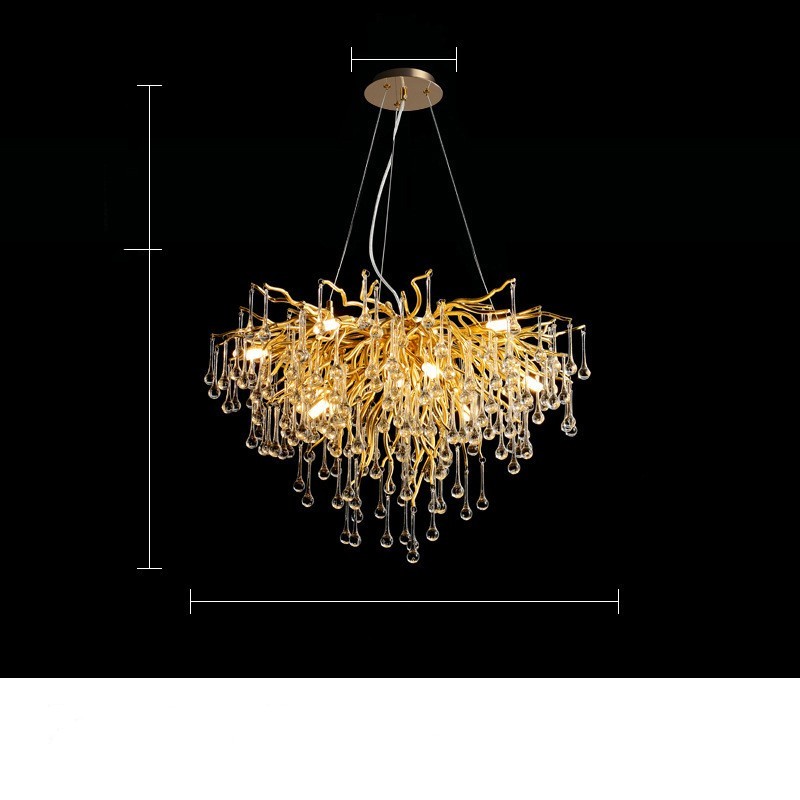 Postmodern Light Luxury Chandelier Water