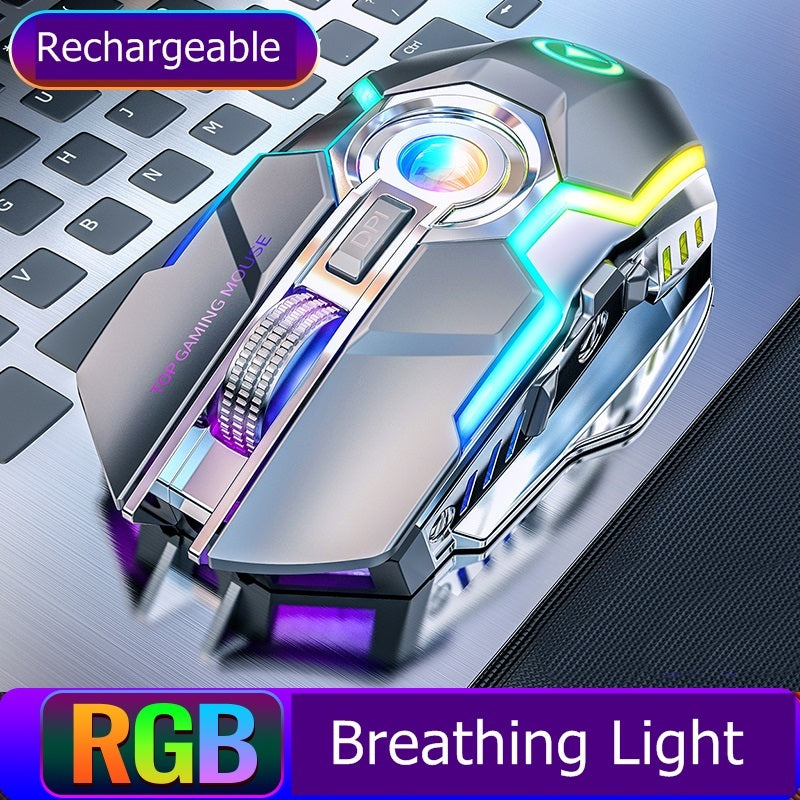 Wireless Gaming RGB Rechargeable Mute Button