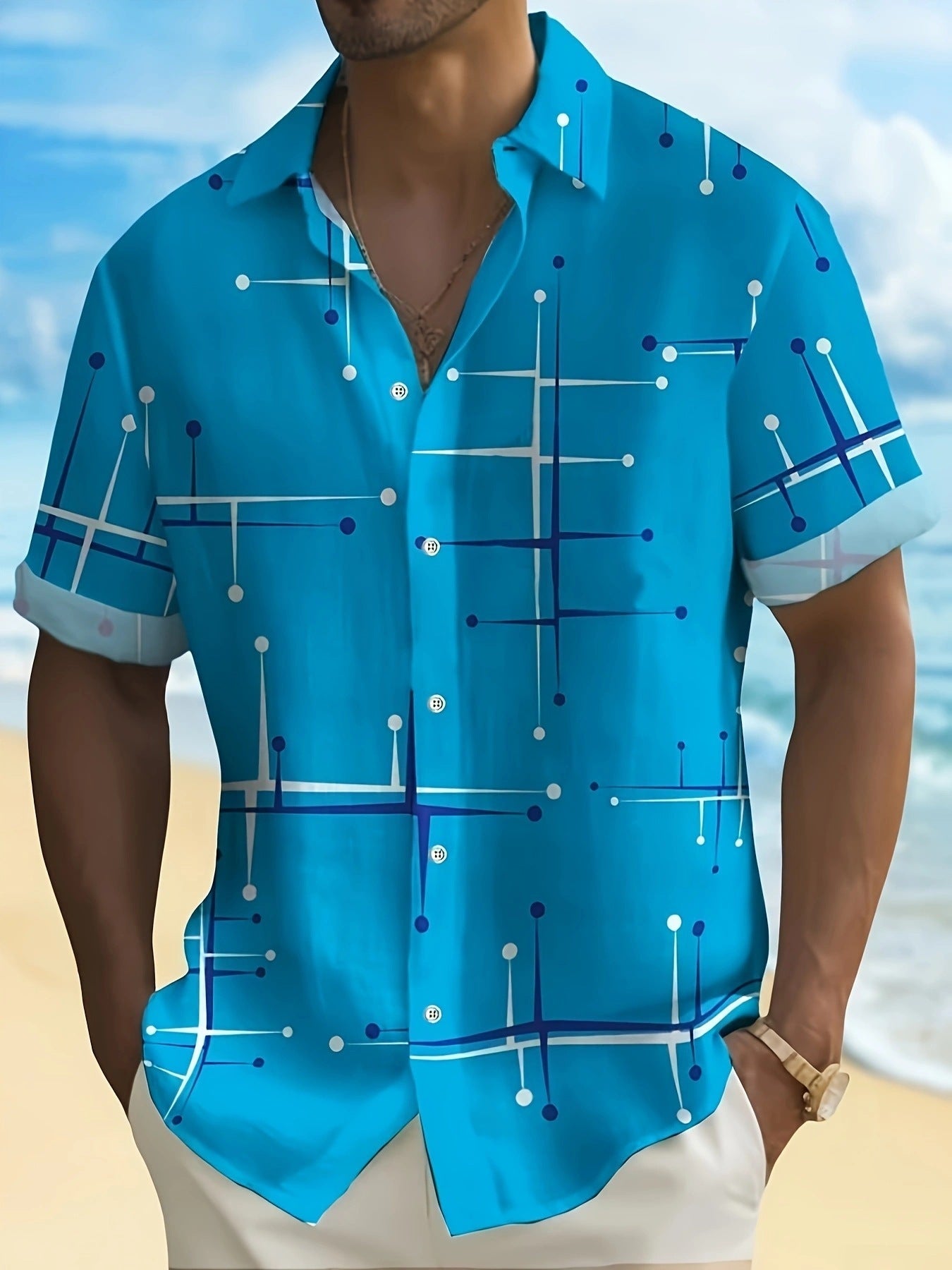 Fashion Printed Shirt Summer Menswear Printing