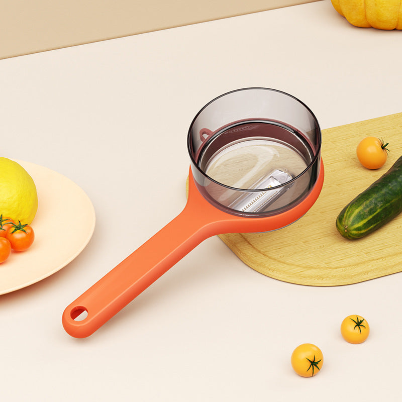 Kitchen Multi-Functional Peeler With Bucket Storage Scratcher Fruit