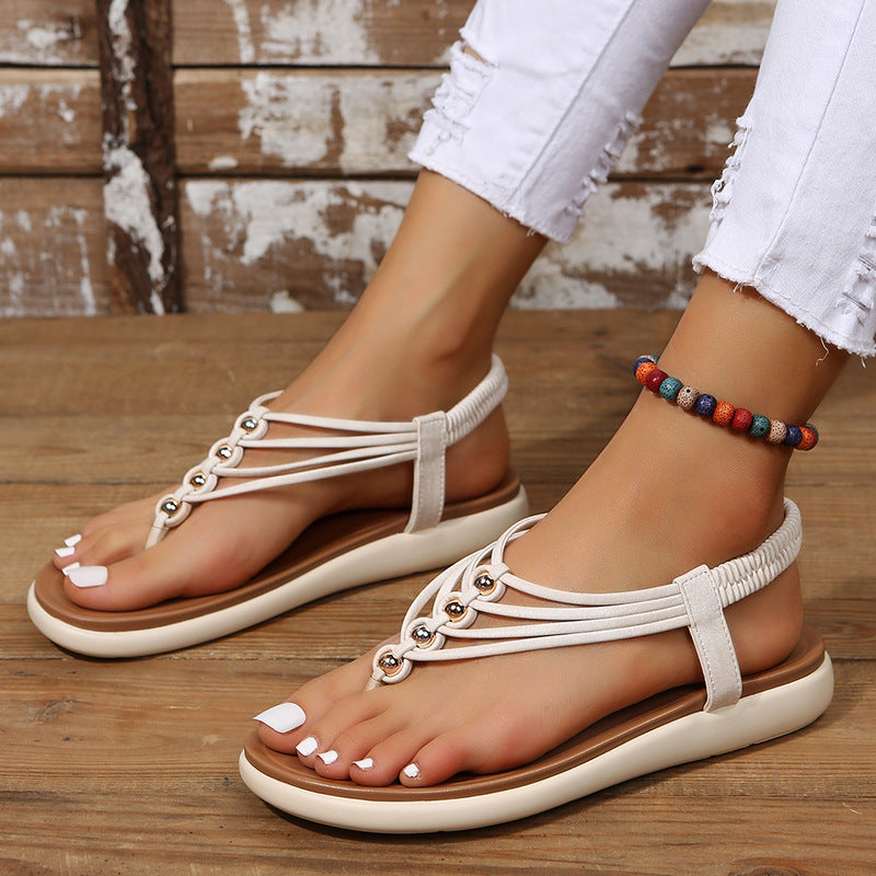 Flip-toe Wedge Platform Sandals Women's Roman Shoes