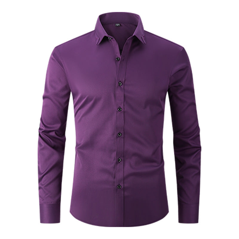 Spring Solid Color Shirt Men