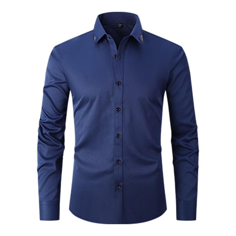 Spring Solid Color Shirt Men