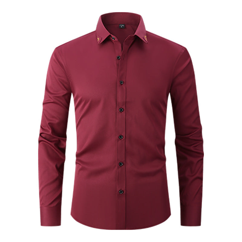 Spring Solid Color Shirt Men