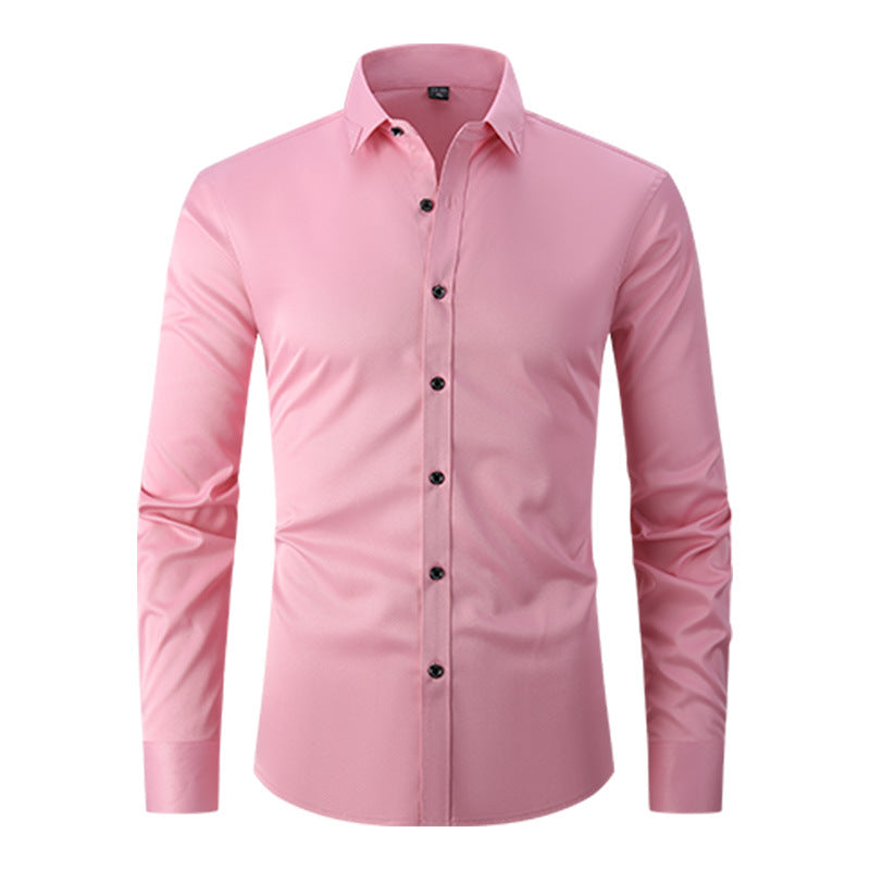 Spring Solid Color Shirt Men