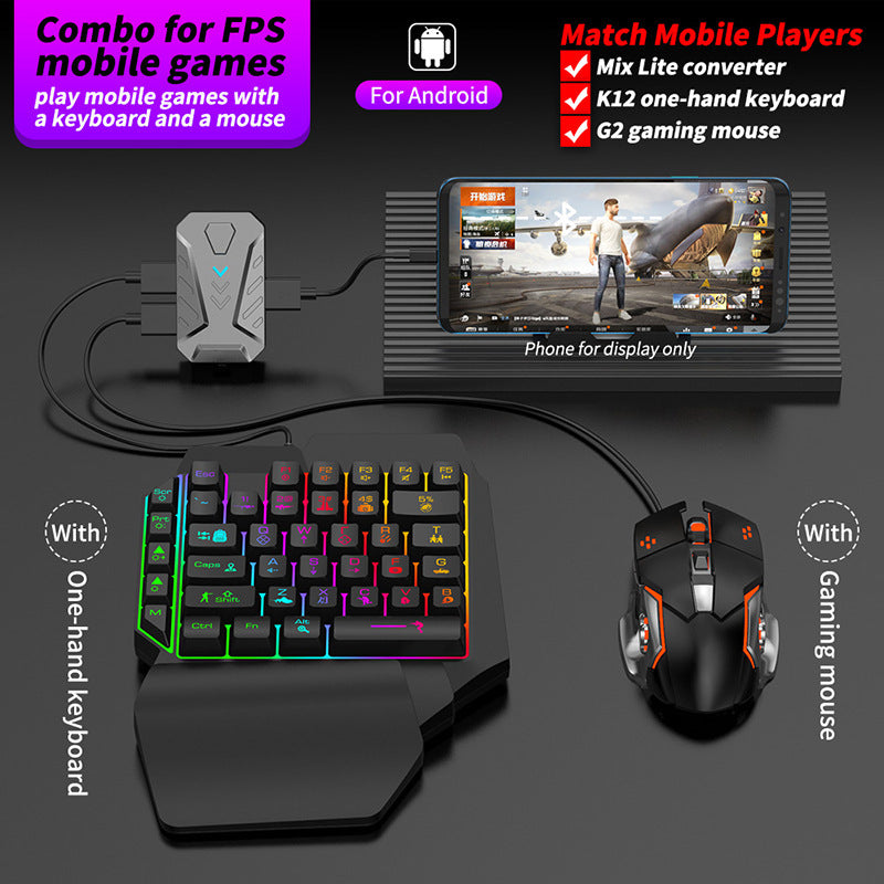 Mouse Set And One-handed Gaming Keyboard