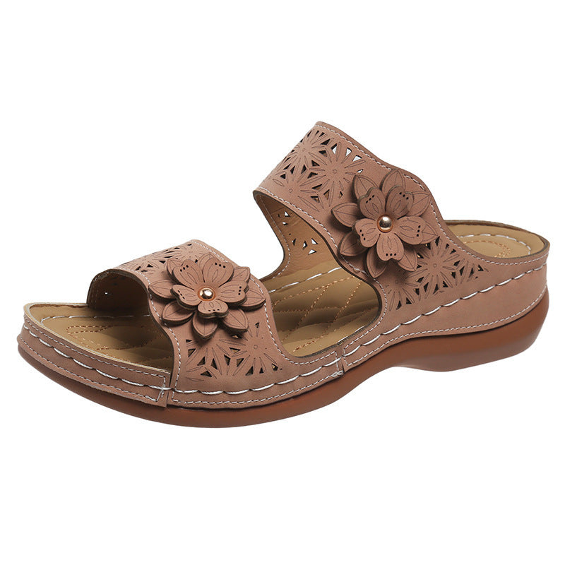 Women's Casual Flower Flat Sandals