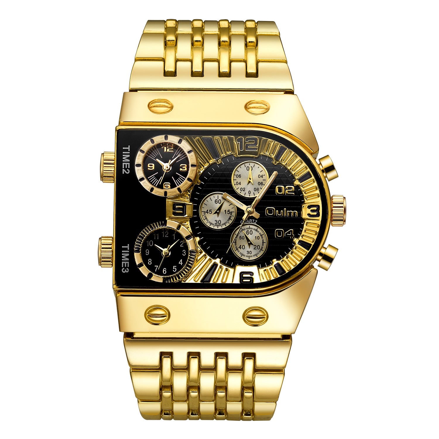 Luminous Watch Steel Band Casual Gold